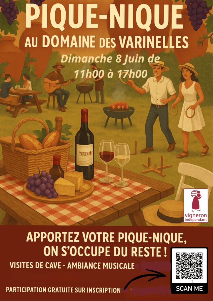 Pique nique le 8 juin au domaine des varinelles